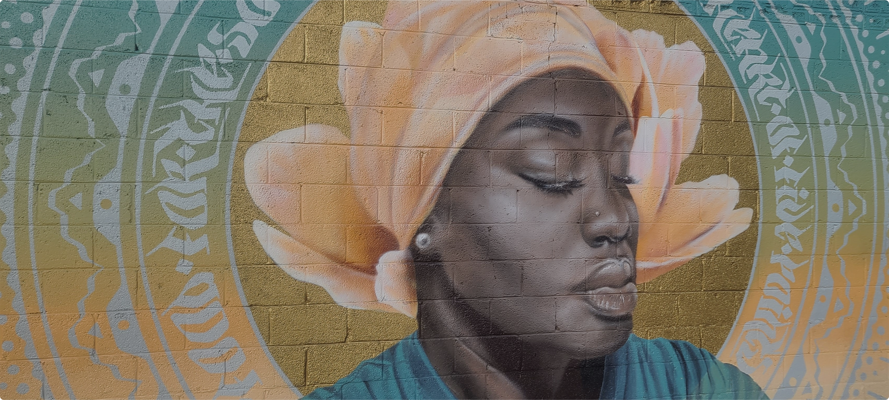 Mural of a Black woman